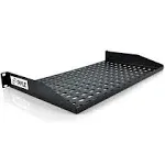 Pyle PLRSTN14U 1U Server Rack Shelf Universal Device Rack Mounting Tray