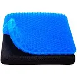 Cooling Gel Seat Cushion, Thick Big Breathable Honeycomb Design Absorbs Blue