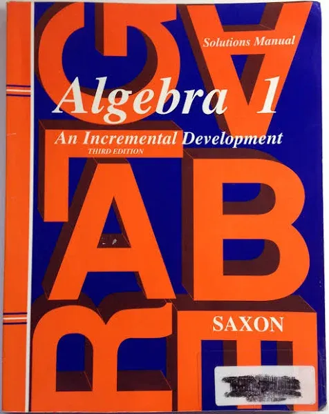 SAXON ALGEBRA 1 HOMESCHOOL KIT