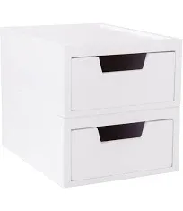 Martha Stewart Weston Stackable Wooden Storage Boxes with Drawers