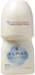 6 PACK Almay Roll-On Fragrance Free Deodorant for Sensitive Skin, 1.7 Oz