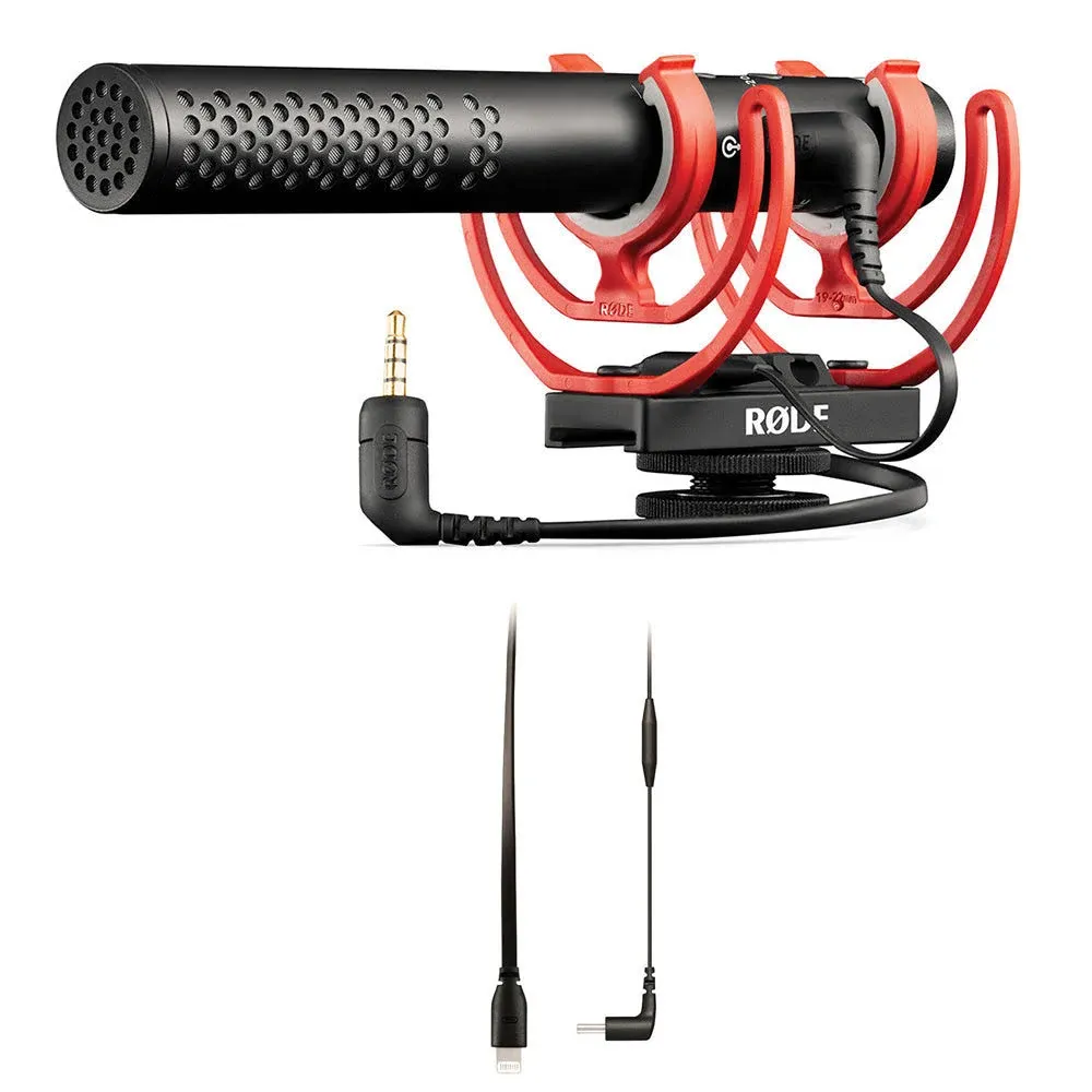 Rode VideoMic NTG Hybrid Analog/USB Camera-Mount Shotgun Microphone Bundle with ...