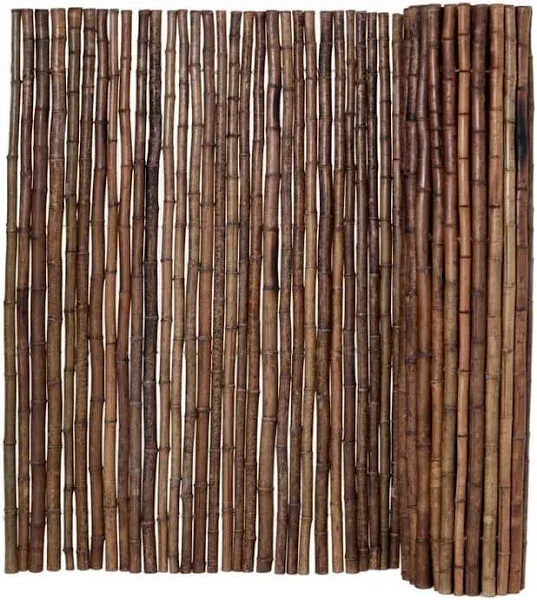 Backyard x-Scapes Natural Bamboo Fencing Garden Screen Rolled Fence Panel D x H x