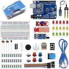 LAFVIN Basic Starter Kit with R3 CH340,Breadboard + Retail Box compatible with Arduino IDE