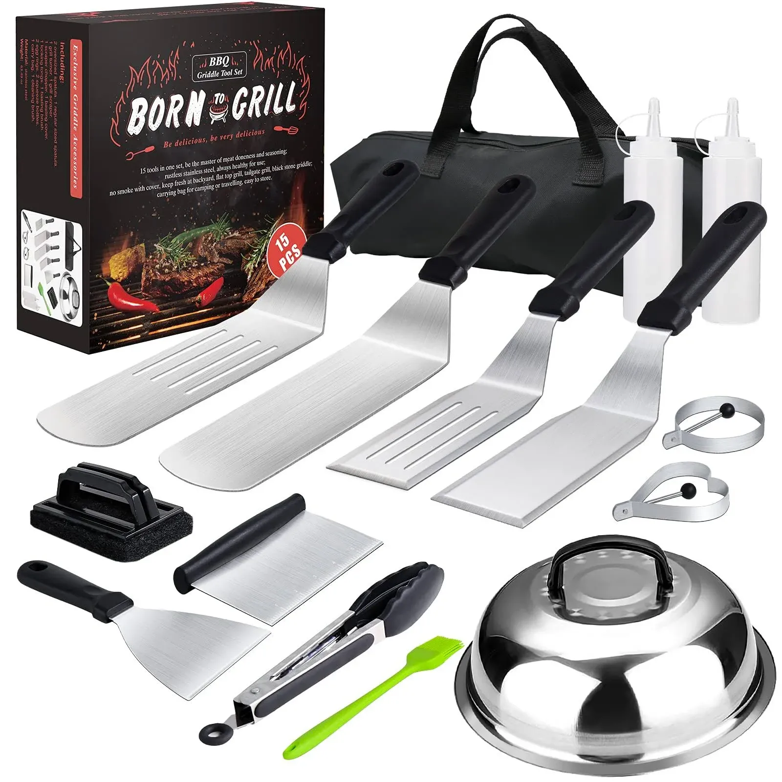 Volt4Men Griddle Accessories 15 Pcs