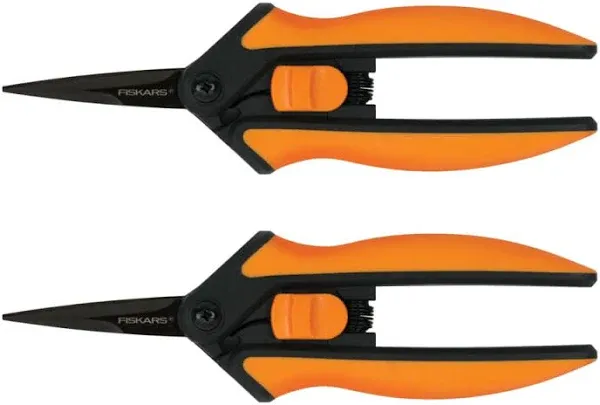 Fiskars 2pk Non-Stick Micro-Tip Pruning Snips