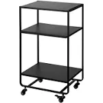 Yamazaki Tower Rolling Utility Cart - Black