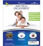 King Size Mattress Protector Bed bug Waterproof Zippered Cover - Hypoallergen..<wbr/>.