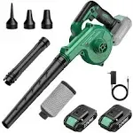 Cordless Leaf Blower &amp; Vacuum w/2 X 2.0 Battery &amp; Charger, 2-in-1 20V