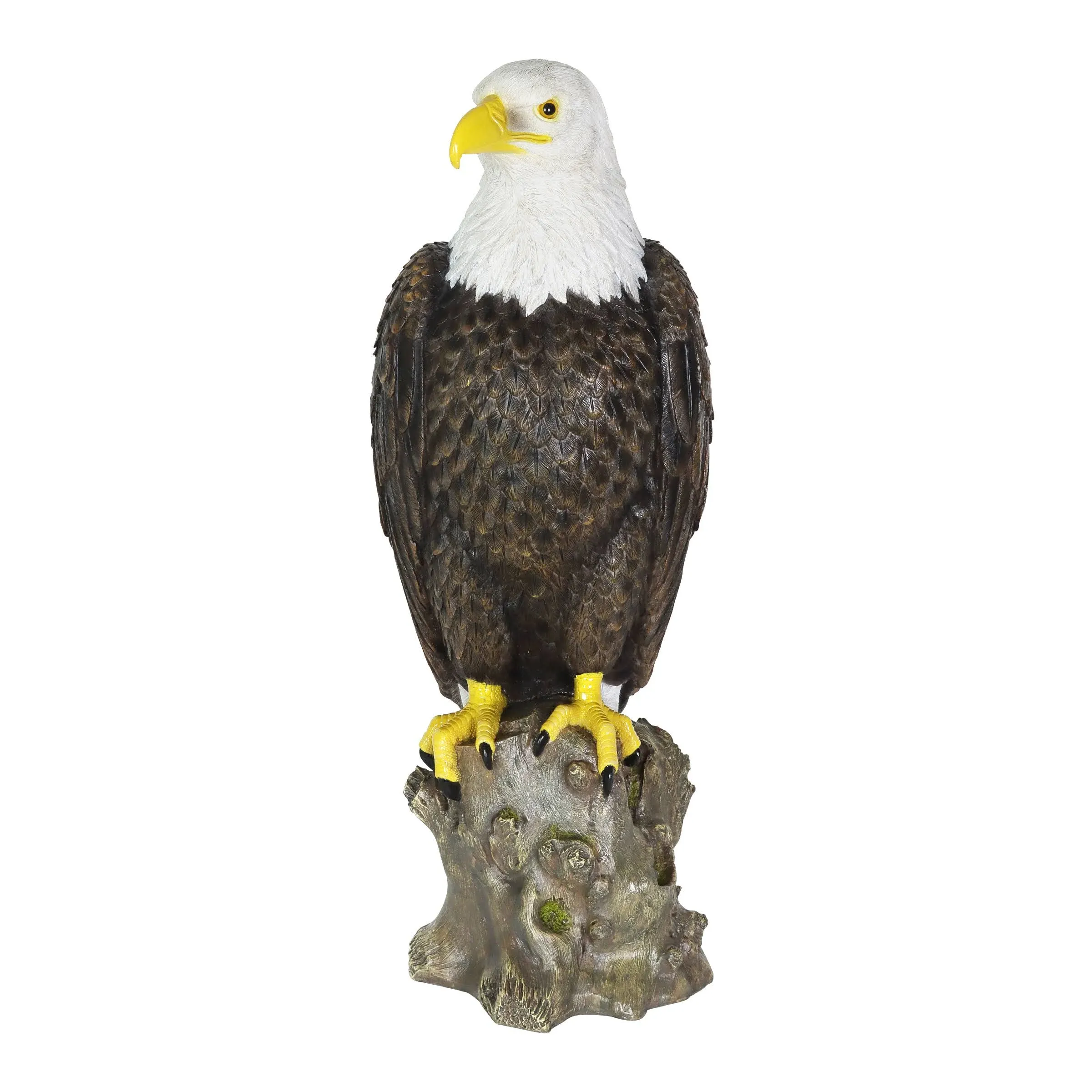 Exhart Garden Sculpture, Bald Eagle Garden Statue, Outdoor Decoration for Lawn and Yard, 8 x 21.5 Inch