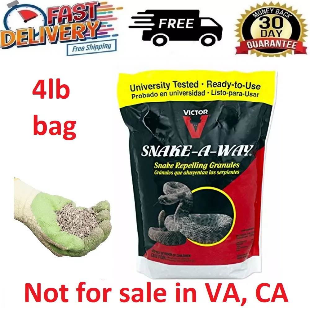 Victor Snake-A-Way Outdoor Snake Repelling Granules 4LB Snake Away