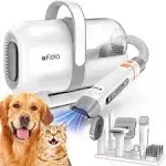 Afloia Dog Grooming Kit, Pet Grooming Vacuum & Dog Clippers & Dog Brush for Shedding with Vacuum Grooming Tools, Low Noise Dog Vacuum Hair Remover Pet Grooming Supplies, Green