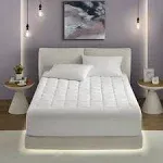 Overfilled Plush Hypoallergenic Down Alternative Waterproof Mattress Pad