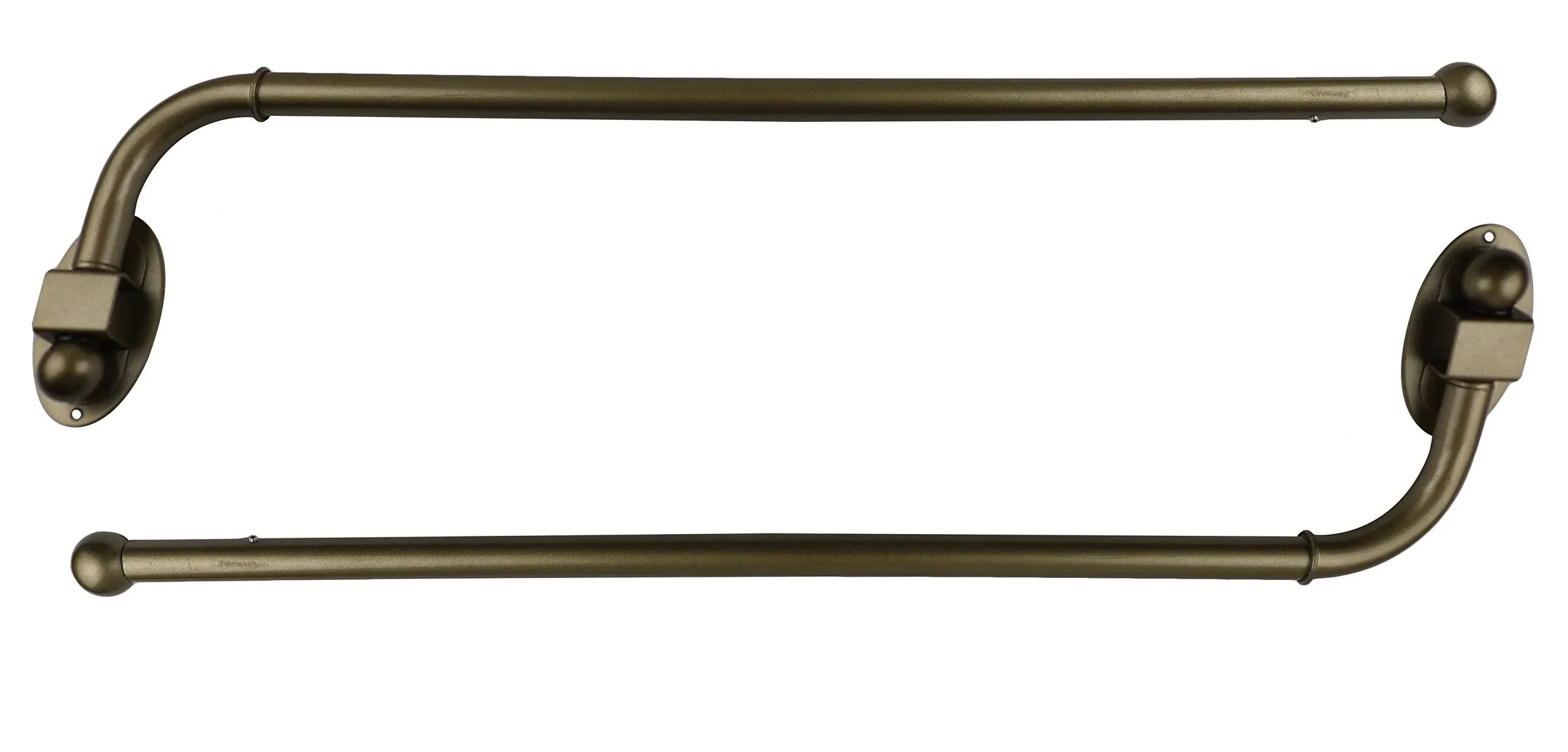 Urbanest Swing Arm Rods, 3/4 inch, 14 inch-24 inch, Antique Gold, Set of 2