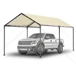 COBIZI Carports 10x20 Heavy Duty Car Canopy Garage 2.0 Carport Car Tent Outdoor Shelter Upgrade Waterproof & UV Protected with Windproof Ropes