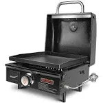 QuliMetal Table Top Grill Portable Griddle with Hood Non-Stick Flat Top Grill...