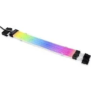 LIAN LI Strimer Plus V2 8 Pin (PW8-PV2) - Addressable RGB VGA Power Cable-(No Controller Included) - for Dual 8 PIN GPU Connector