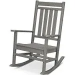 POLYWOOD® Estate Porch Recycled Plastic Rocker Outdoor Patio Lounge Chair