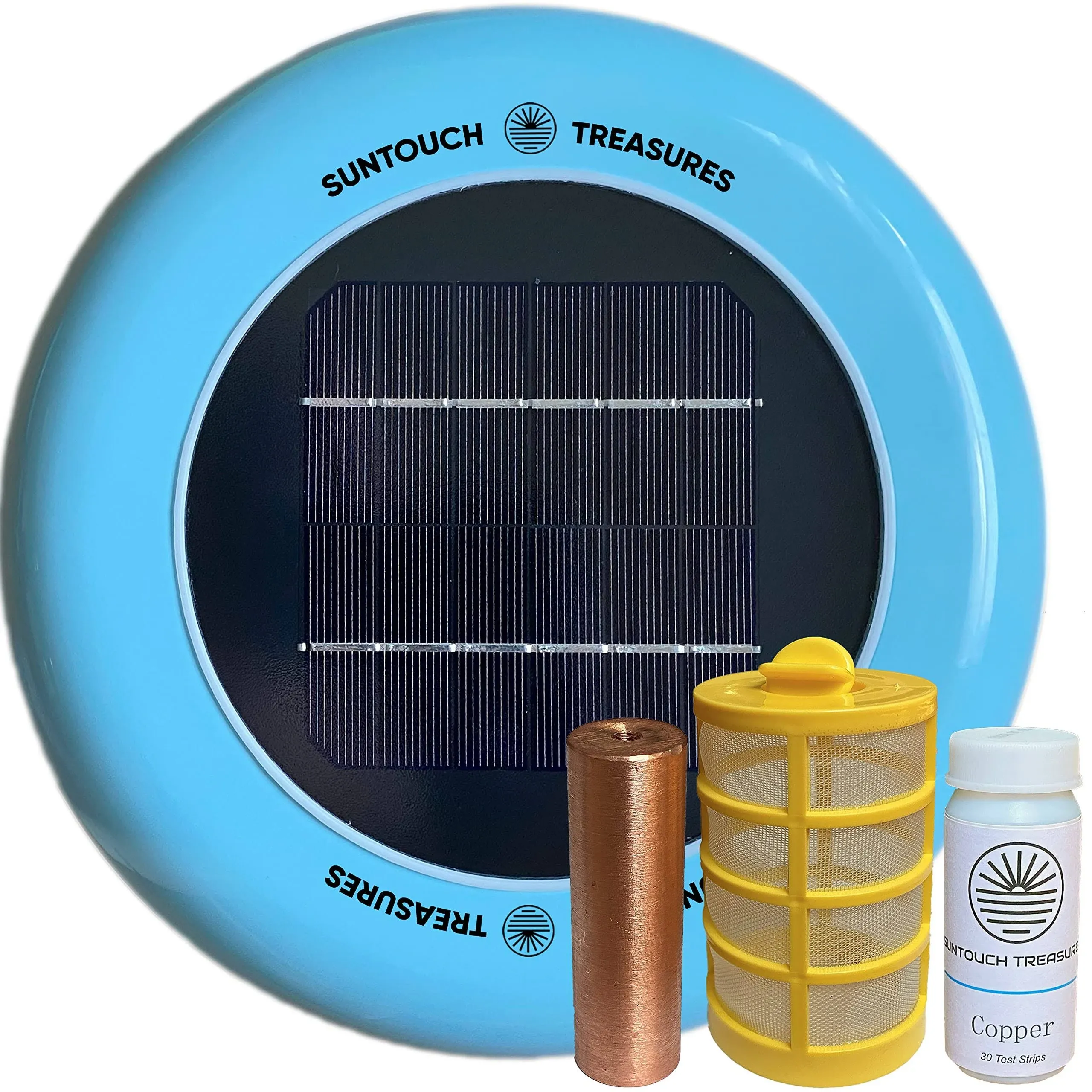 SunTouch Treasures Solar Pool Maid Ionizer - Floating Water Cleaner and Purifier Keeps Water Clear, Kill Algae in Pool, 85% Less Chlorine,