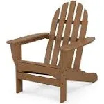 POLYWOOD AD4030TE Classic Outdoor Adirondack Chair, Teak