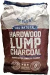 Mr. Bar-B-Q 20 lb Natural Hardwood Lump Charcoal | Burns Hotter, Longer & Cleaner | Made from A 100% Hardwood Blend | Natural Lump Charcoal | Lights