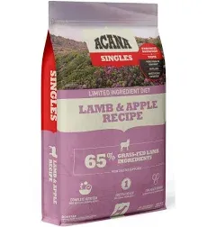 ACANA Singles Limited Ingredient Diet Lamb &amp; Apple Recipe Dry Dog Food, 22.5 lb