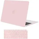 MOSISO Compatible with MacBook Air 13 inch Case 2022 2021 2020 Rose Quartz 