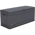 Storage Deck Box 130 Gallon Heavy-Duty Outdoor Resin Weather Resistant UV Proof