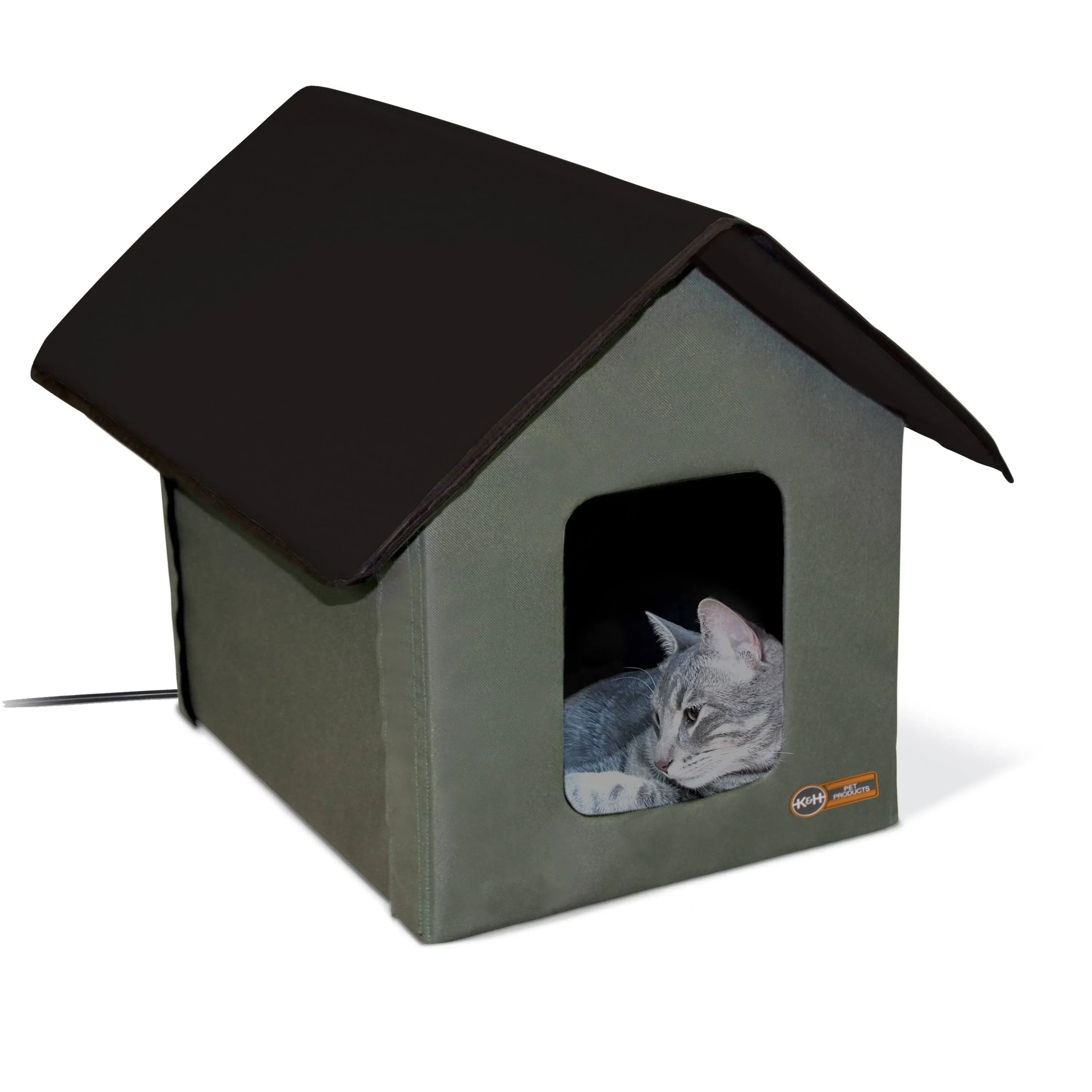 K&H Pet Products Outdoor Heated Kitty House Cat Shelter