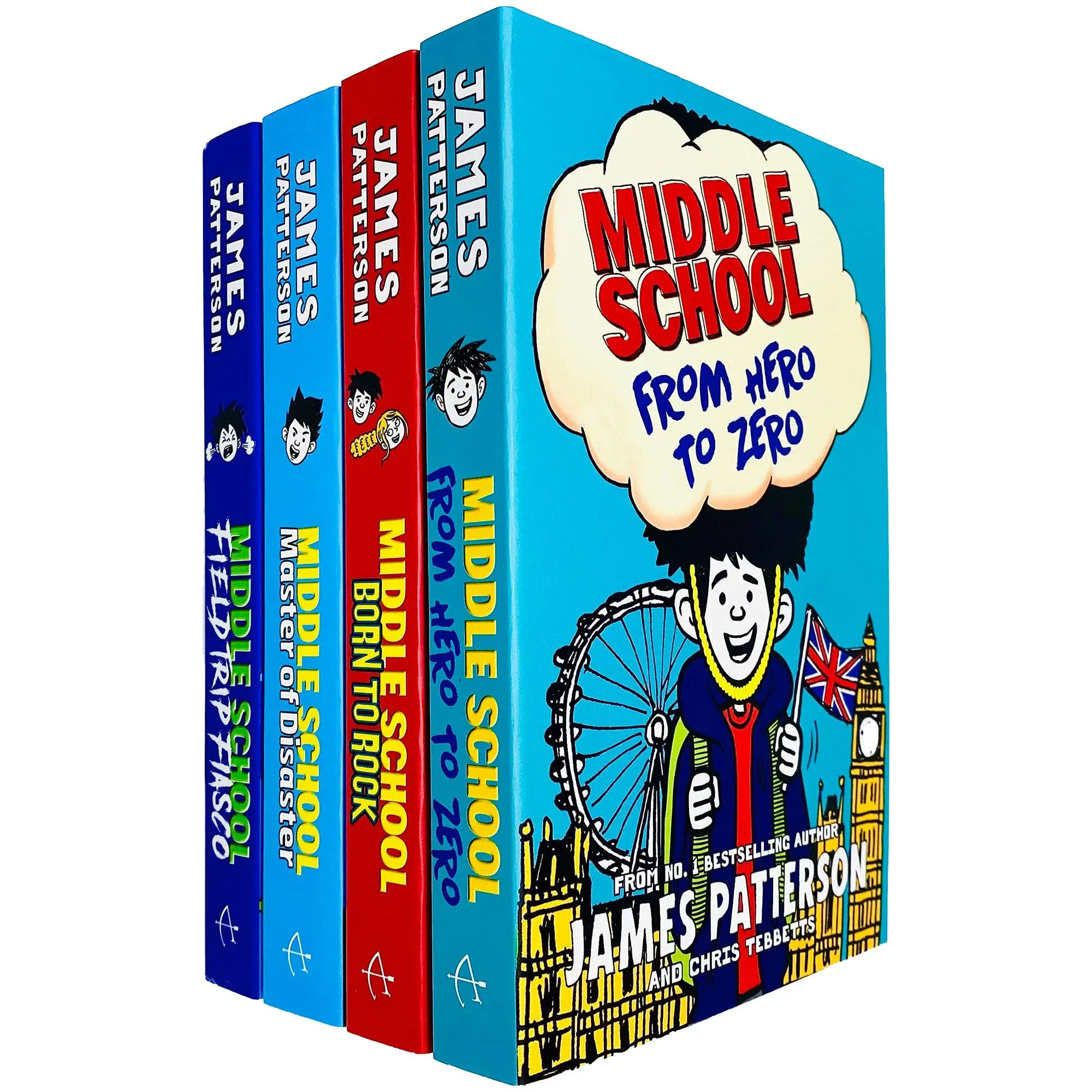 James Patterson Middle School 4 Books - Ages 9 -14 - Paperback