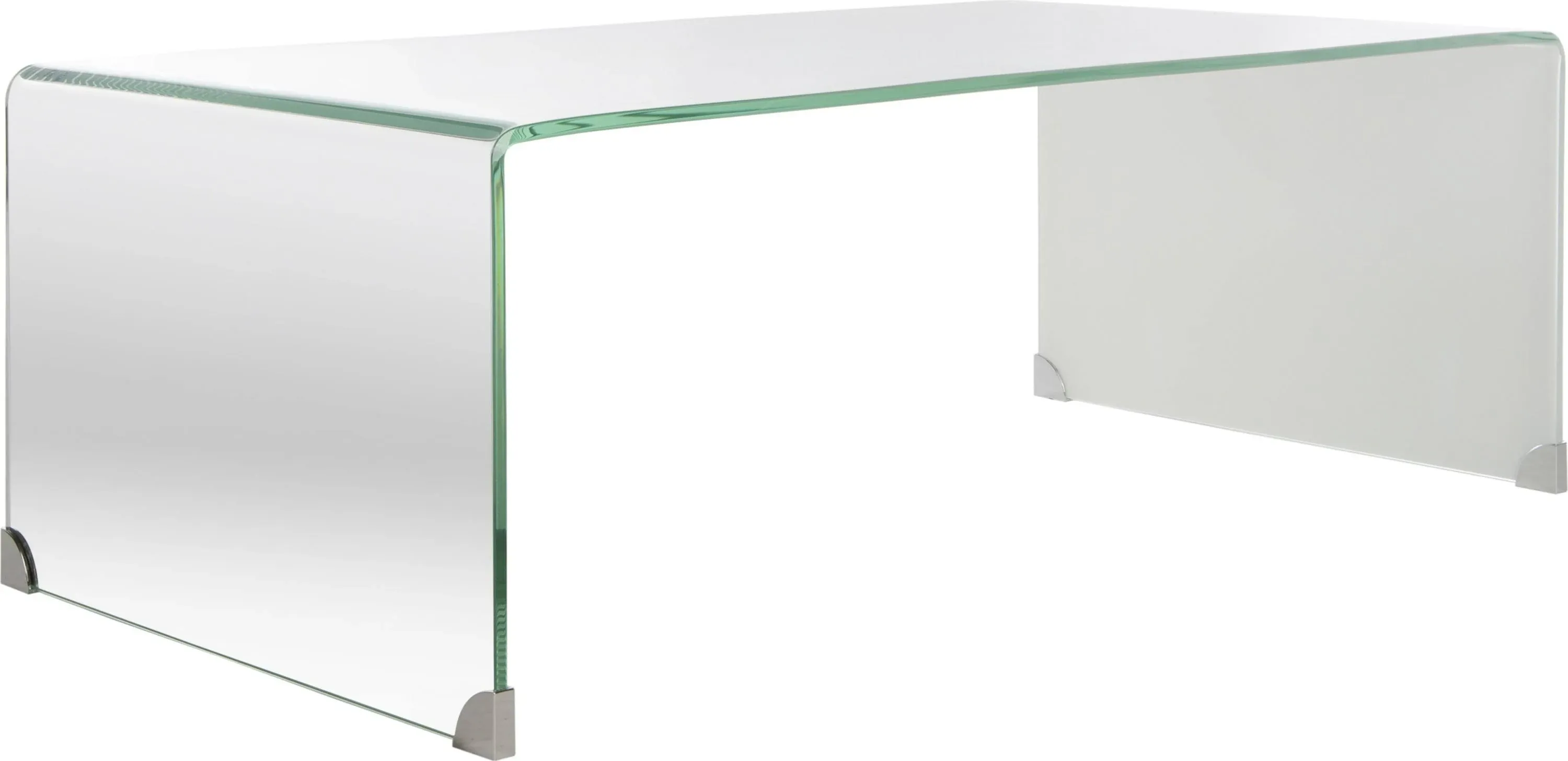 Safavieh Crysta Ombre Glass Coffee Table in White