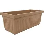 HC Companies 6.38 in. H X 30 in. D Plastic Venetian Flower Box Sandstone