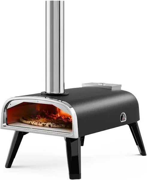 Pizza Oven Outdoor 12 Wood Fired Pizza Ovens Pellet Pizza Stove for Outside, Portable Stainless Steel Pizza Oven for Backyard Pizza Maker Portable