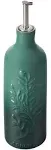 Embossed Olive Branch Oil Cruet - Indigo