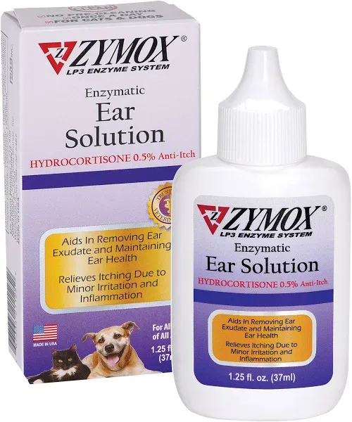 Zymox Ear Solution with Hydrocortisone