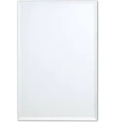 Better Bevel 20-in Clear Rectangular Frameless Bathroom Mirror | 17106