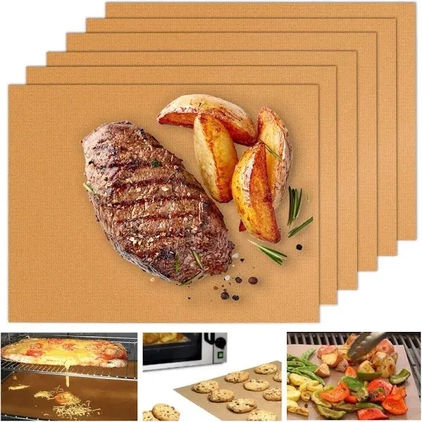 UBeesize Grill Mats for Outdoor Grill Heavy Duty BBQ Grilling Oven