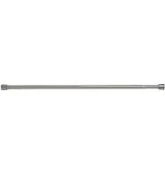 iDesign Shower Curtain Rod 42 in. L Satin Brushed Silver