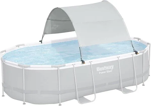 Bestway Flowclear UPF40+ Canopy , 6&#039; - 11&#039; Wide Rectang or Oval Above GroundPool