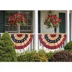 Briarwood Lane Tea Stained Patriotic Bunting USA 48" x 24"