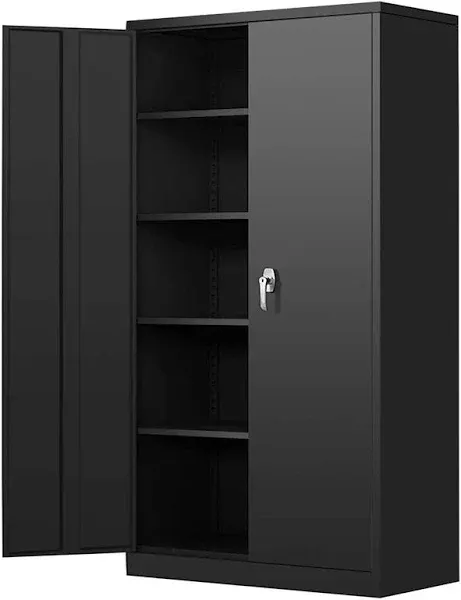 Black metal cabinet storage cabinet metal file cabinet storage cupboard steel