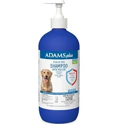 Adams Plus Treatment Shampoo w/Precor 12oz For Dogs Puppies Cats and Kittens