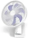 Airbition 8 Small Wall Mount Fan with Remote Control, 90oscillating, 4 Speeds, Timer, Included 120 Adjustable Tilt, High Velocity, 70inch Cord, for RV