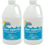 In The Swim Super Algaecide for Above Ground or Inground Swimming Pools – Low Odor, Non-Foaming Preventative for Yellow/Mustard Algae in Swimming Pools - 7.1% Chelated Copper – 1 Gallon