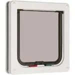 Cat Mate 4 Way Locking Flap White