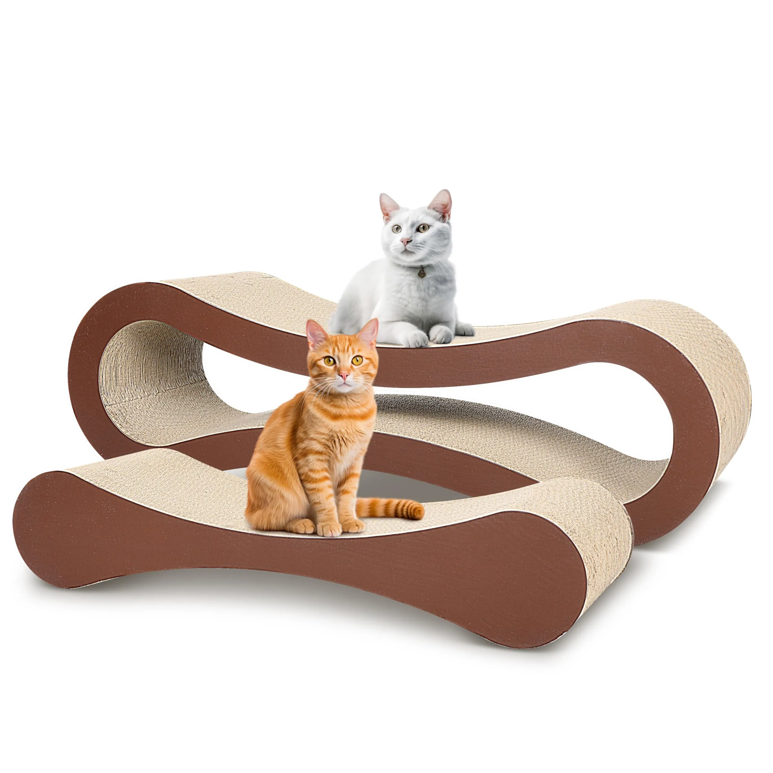 FluffyDream 2 in 1 Cat Scratcher Cardboard for Indoor Cat Furniture Protector XL