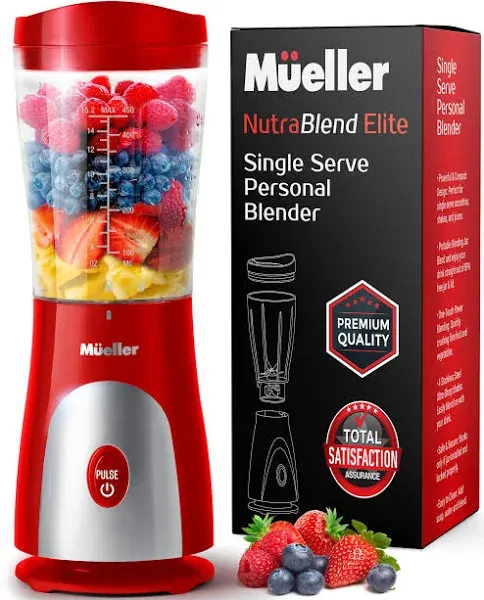 Mueller NutraBlend Elite Single Serve Personal Blender &amp; Food Processor NEW U55A