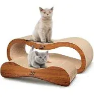 FluffyDream 2 in 1 Cat Scratcher Lounge Bed