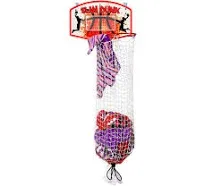 Bundaloo Slam Dunk Basketball Hamper Over The Door 2 in 1 Hanging Basketball Hoop Or Laundry Hamper Boys & Girls Room Decor