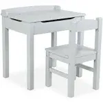 Melissa & Doug Wooden Lift-Top Desk & Chair - Gray